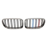 BMW 3 Serisi E90 Dışı Krom İçi Siyah Çift Çıtalı M Renkli Ön Panjur Takımı