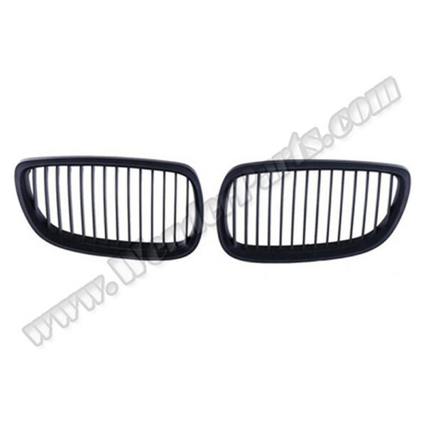 BMW 3 Serisi E92 Coupe 2006-2009 Mat Siyah Ön Panjur Takımı