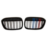 BMW X1 Piano Black M Tech Çift Çıtalı M Renkli Ön Panjur Takımı 2015-2019