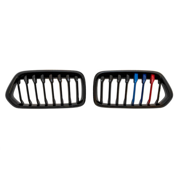 BMW X2 F39 2018+ Piano Black M Renkli Ön Panjur Takımı