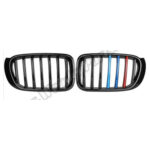 BMW X3 F25 X4 F26 Piano Black M Renkli Ön Panjur Takımı 2014-2018