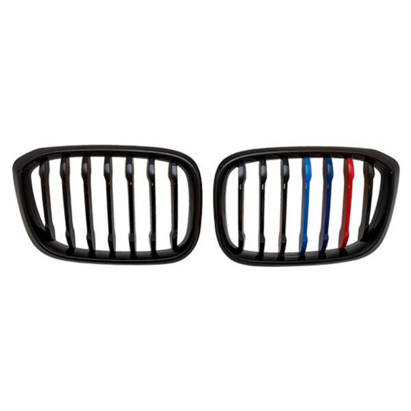 BMW X3 G01 X4 G02 Piano Black M Renkli Ön Panjur Takımı 2018-2020