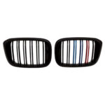 BMW X3 G01 X4 G02 Piano Black M Tech M Renkli Çift Çıtalı Ön Panjur Takımı 2018-2020