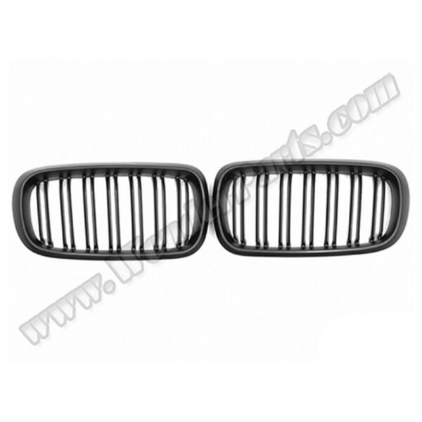 BMW X5 F15 X6 F16 Mat Siyah Çift Çıtalı Ön Panjur Takımı 2014-2018