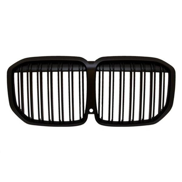 BMW X7 G07 Mat Siyah Kameralı Çift Çıtalı M Tech Ön Panjur 2019-2021