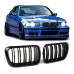 BMW 3 Serisi E36 1997-1999 Piano Black Çift Çıtalı Ön Panjur Takımı