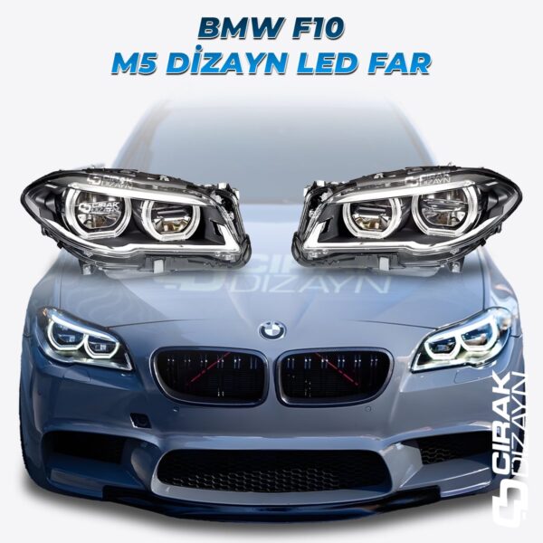 Bmw 5 Serisi F10 M5 Görünüm Ön Far Takımı Tak Çalıştır