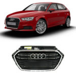 Audi A3 3FZ Ön Panjur Büyük Plakalıklı 2017 Sonrası 8V3853651AA