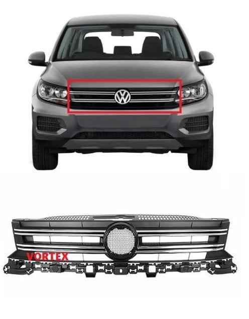 org_636834266143357692 Volkswagen Ön Panjur Tiguan (2012 ve Sonrası) - Görsel 1