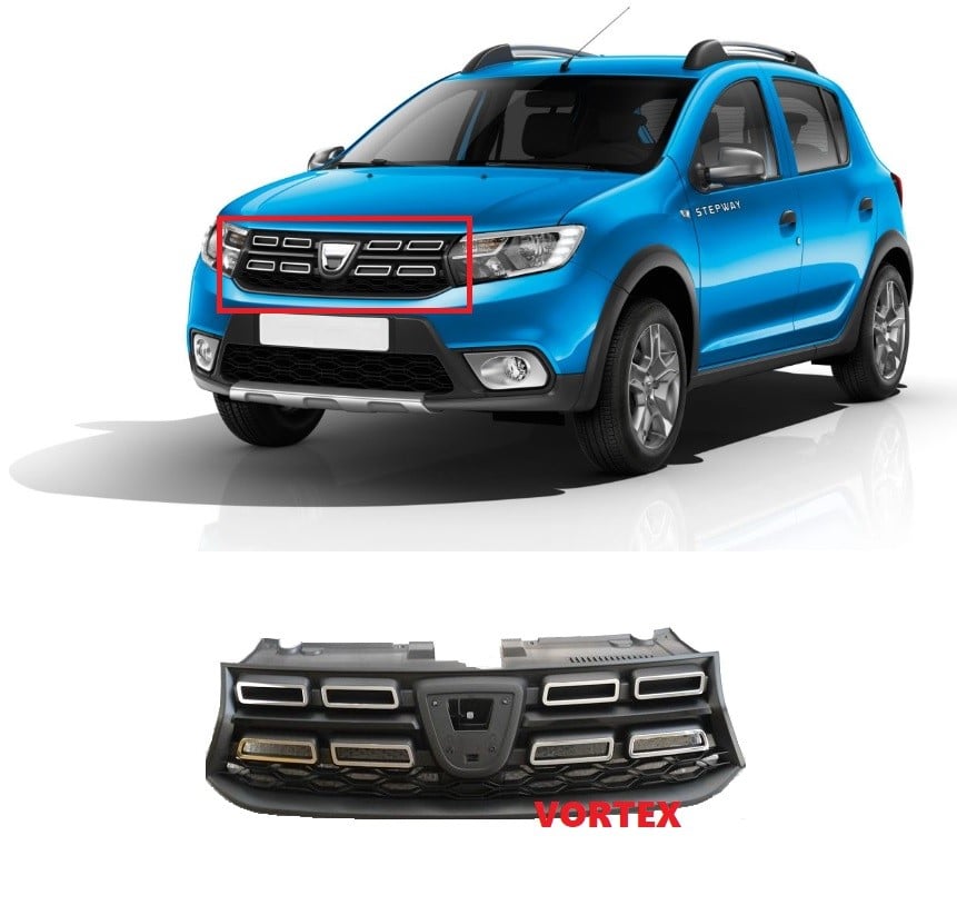 org_636838453258719991 Dacia Ön Panjur (Kromlu) Sandero Stepway (2016 ve Sonrası) - Görsel 1