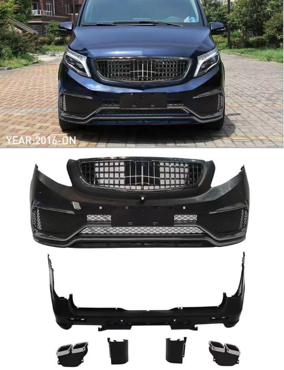 org_637690413235385882 Mercedes-Benz Ön-Arka Amg Body Kit V-Class W447 (2016 ve Sonrası) - Görsel 1