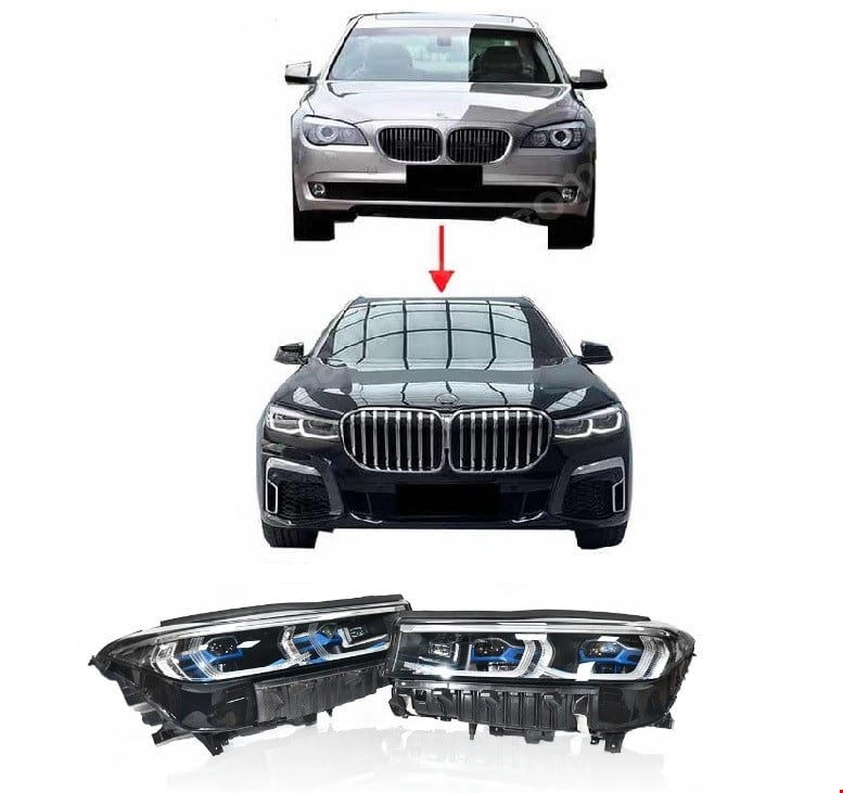 org_638394540253894555 BMW F01/F02 2009- İÇİN G11/G12 2019- LAZER FAR SETİ - Görsel 1