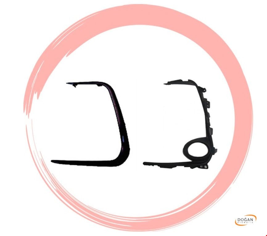 org_638585395681421913 Toyota Sis Far Çerçevesi Sol İç-Dış Siyah Corolla (2019 ve Sonrası) - Görsel 1