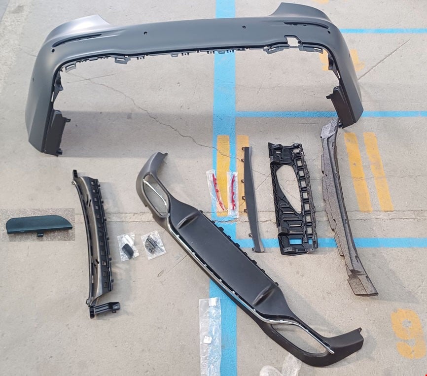 org_638635546438348990 Mercedes-Benz Arka Tampon Amg Set W213 (2020 ve Sonrası) - Görsel 1