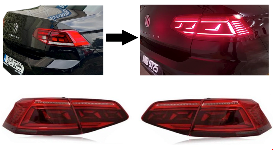 org_638723654696845447 Volkswagen Passat B8.5 (2020 ve Sonrası) İçin Elegance Stop Dönüşüm Seti - Görsel 1