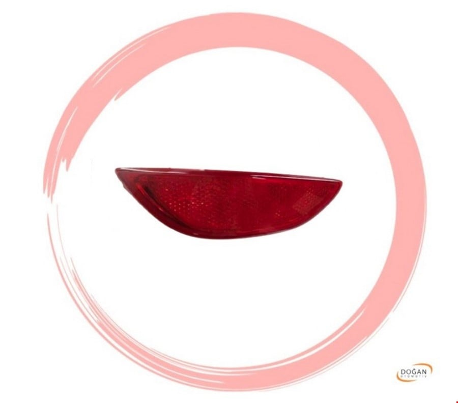 org_638817883870602162 Hyundai Arka Tampon Reflektörü Sol Accent Blue (2011 ve Sonrası) - Görsel 1