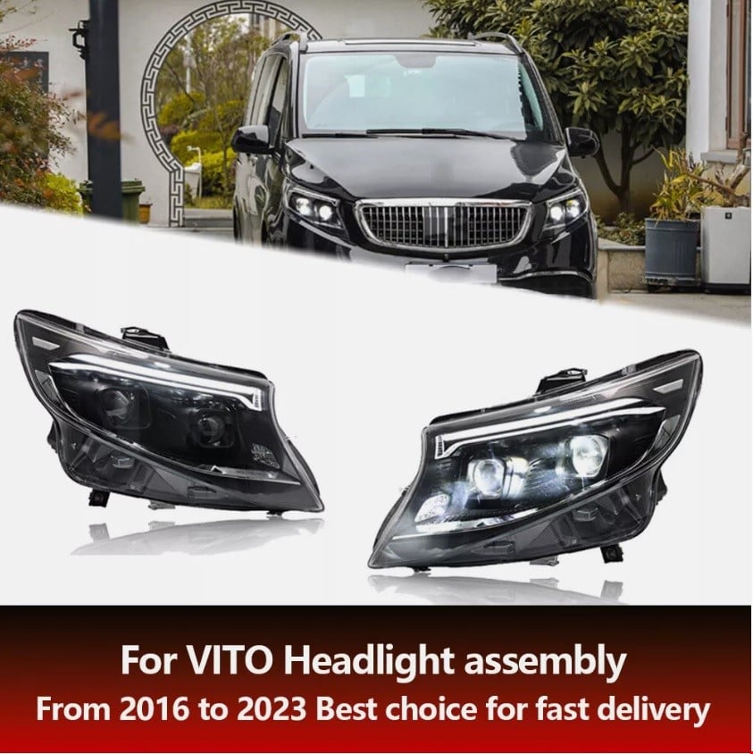 org_638864555852444772 Mercedes-Benz Ön Far Seti Led W447 Vito Facelıft (2024 ve Sonrası) - Görsel 1