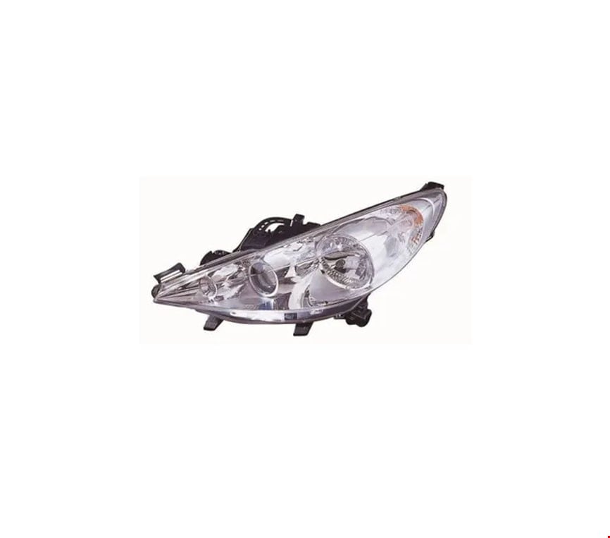 org_638908656899344290 Peugeot Ön Far Elkt. Mot. Mercekli Sol PG 207 (2006 ve Sonrası) - Görsel 1