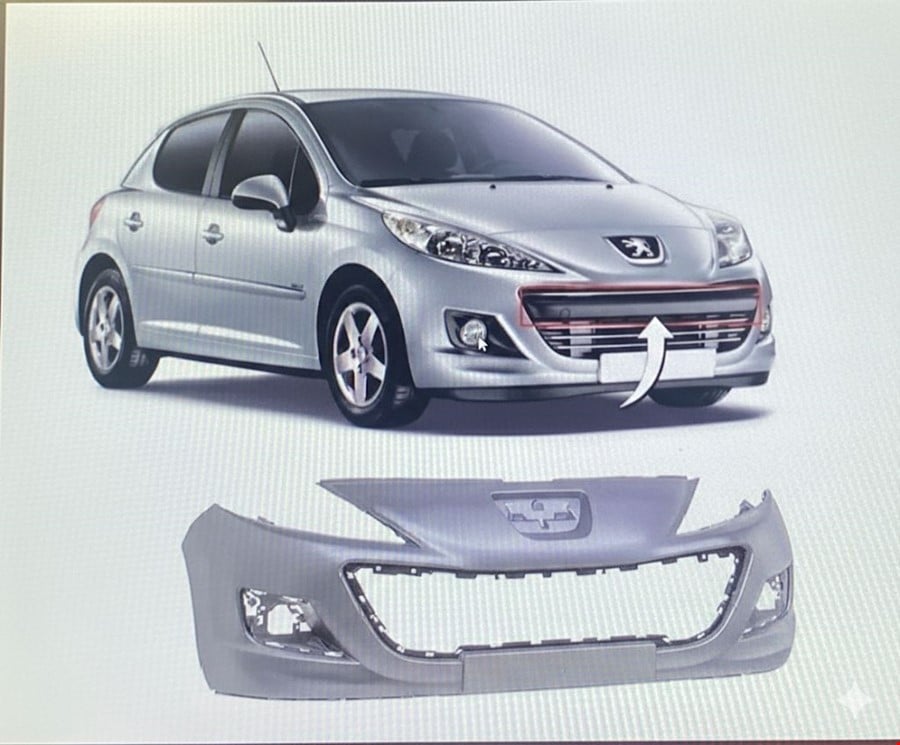 org_639039036236113673 Peugeot Ön Tampon PG 207 (2009 ve Sonrası) - Görsel 1